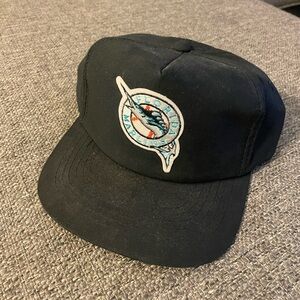Black Miami Dolphins Cap